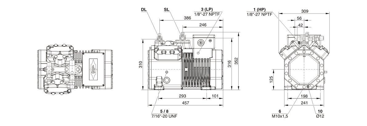 схема Bitzer 4CES-9Y