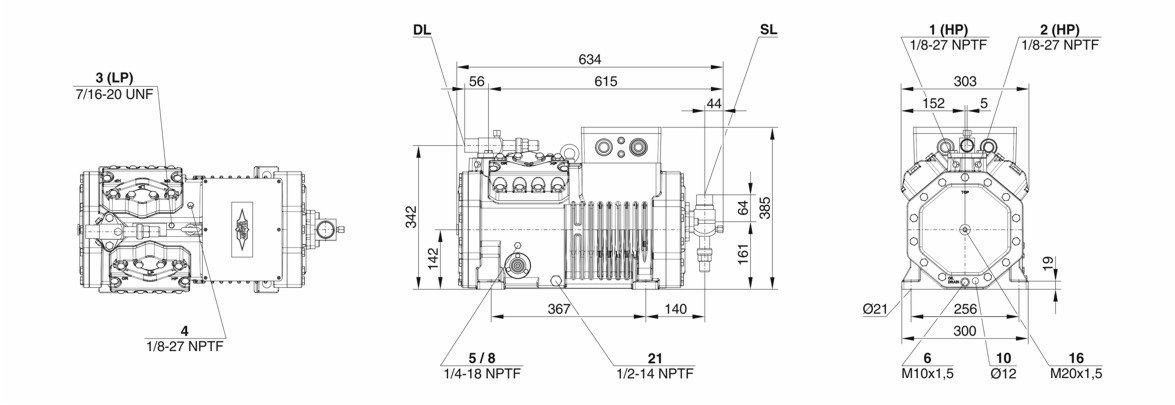 схема Bitzer 4TES-8Y
