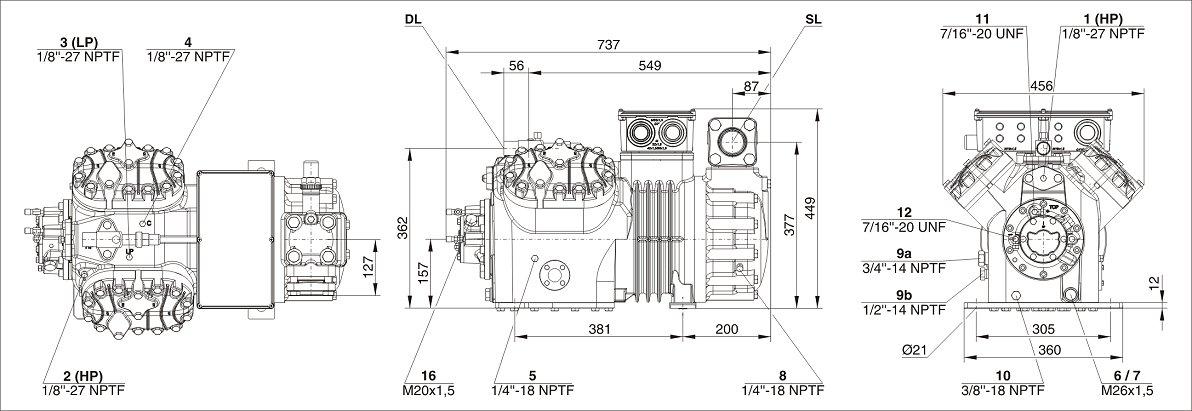 схема Bitzer 4GE-30Y