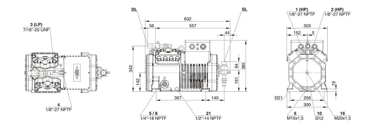 схема Bitzer 4PES-12Y