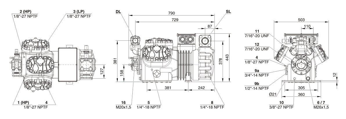 схема Bitzer 6FE-50Y
