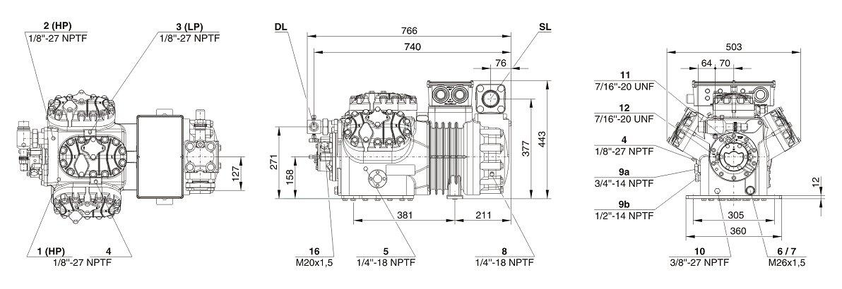 схема Bitzer 6GE-34Y