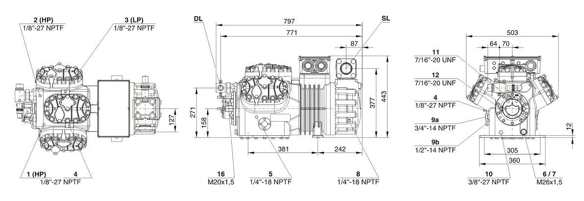 схема Bitzer 6JE-33Y