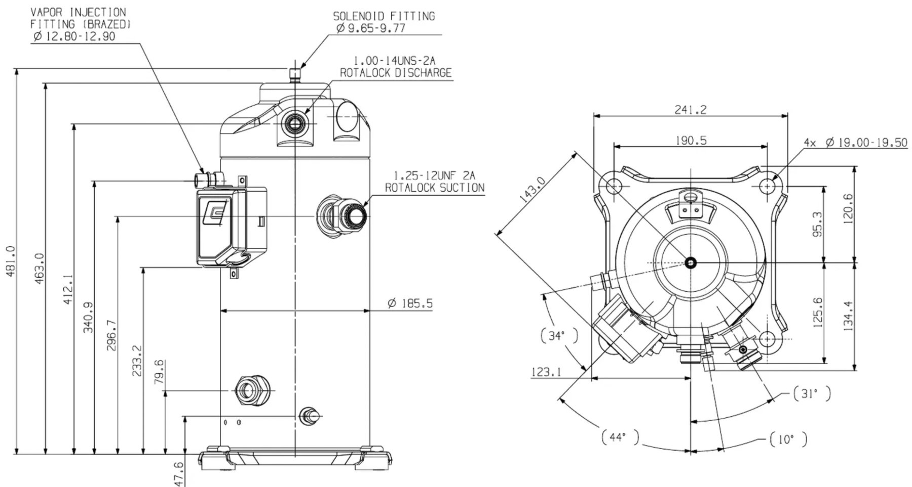 схема Copeland ZFD13KVE-TFD-551