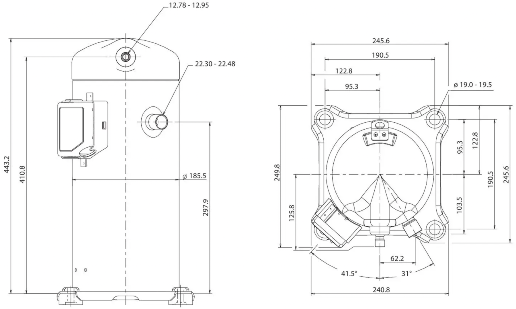 схема Copeland ZP72KCE-TFD-422