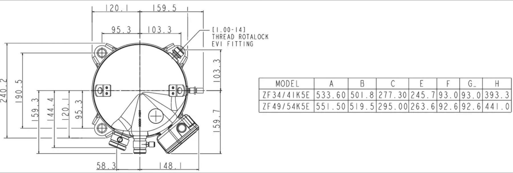 схема Copeland ZF34K5E-TFD-567