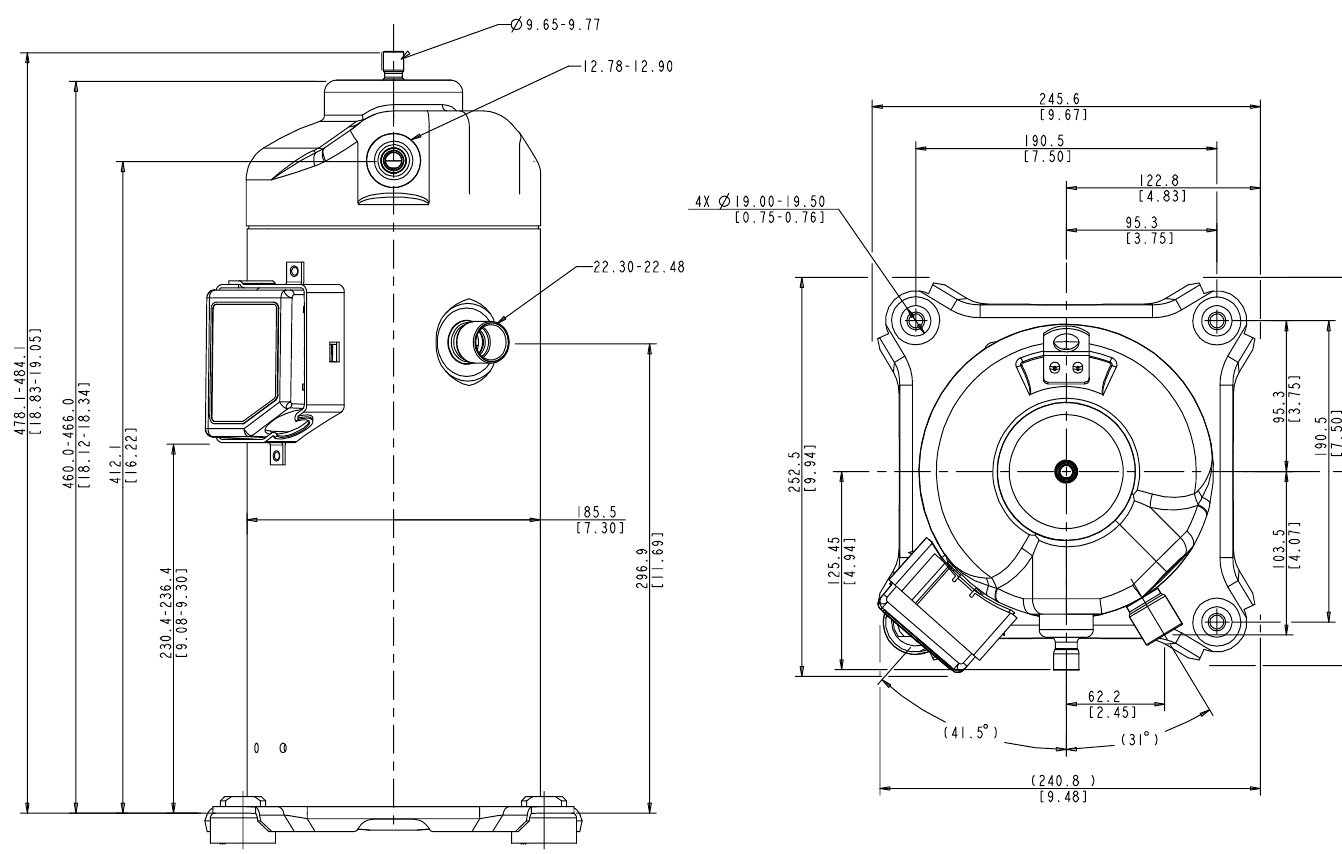 схема Copeland ZPD72KCE-TFD-522
