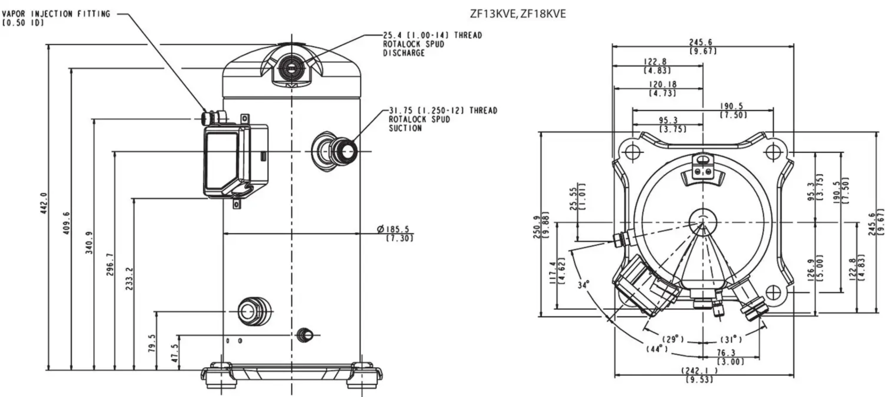 схема Copeland ZF13KVE-TFD-551