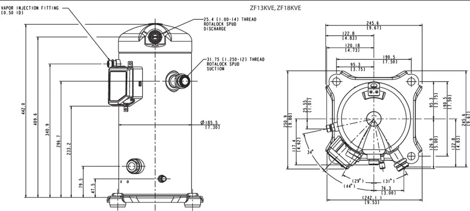 схема Copeland ZF18KVE-TFD-551
