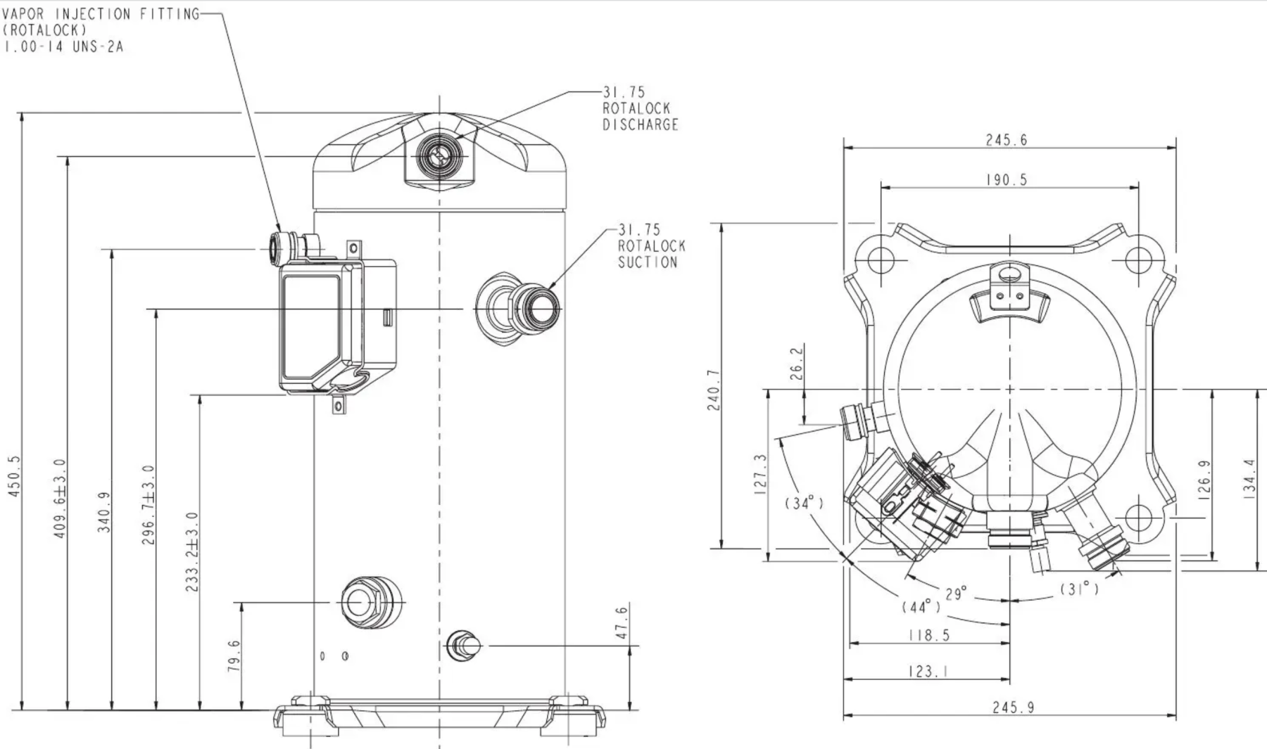 схема Copeland ZF25K5E-TFD-567