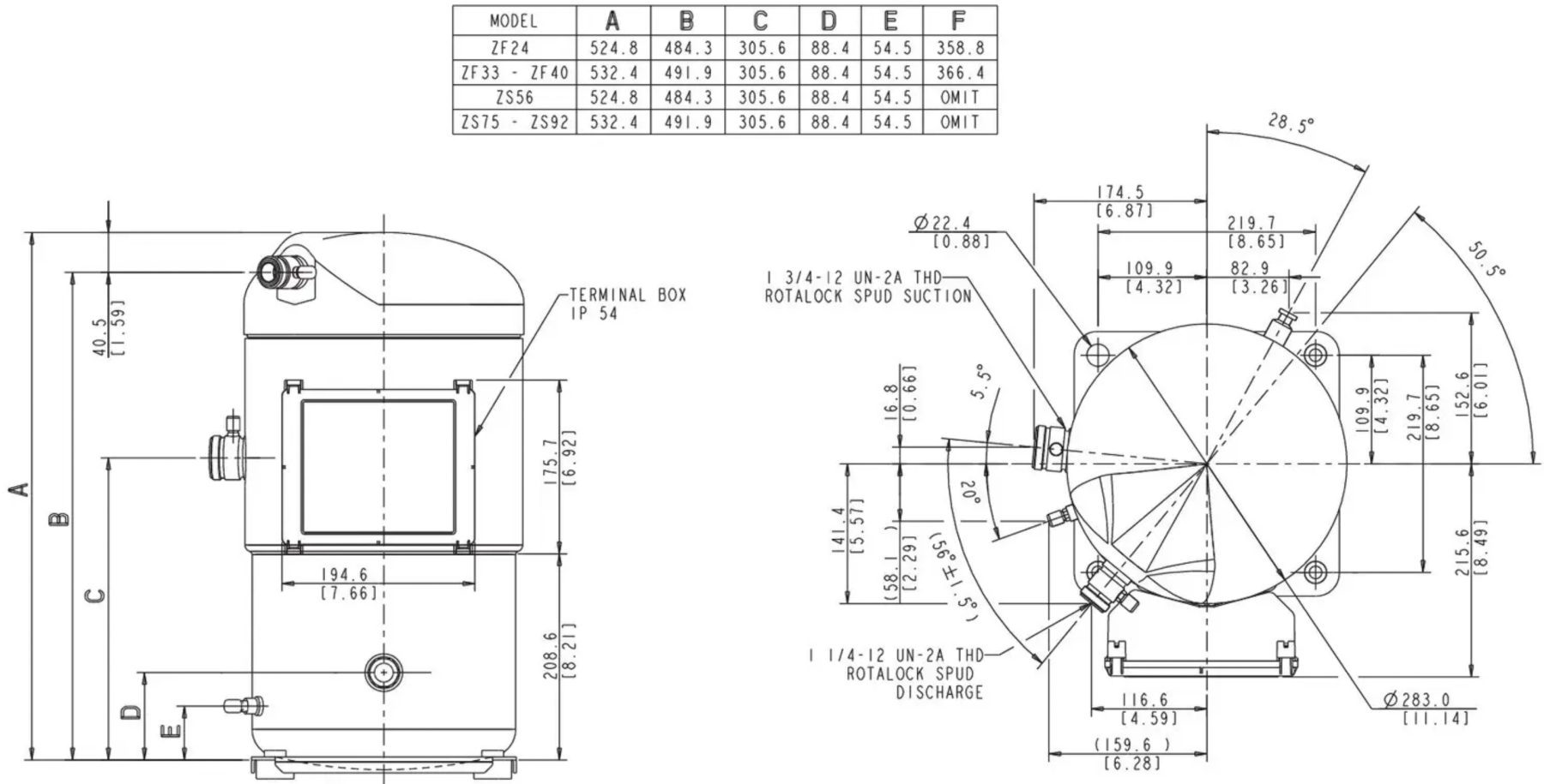 схема Copeland ZF33K4E-TFD-951