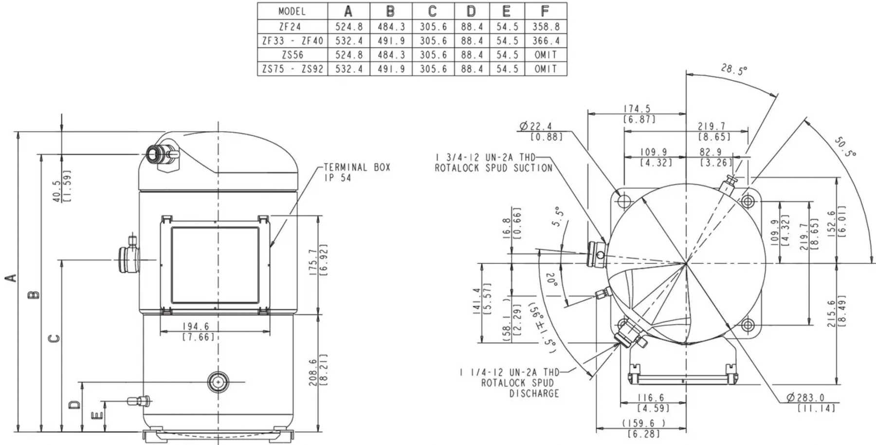 схема Copeland ZF40K4E-TFD-951