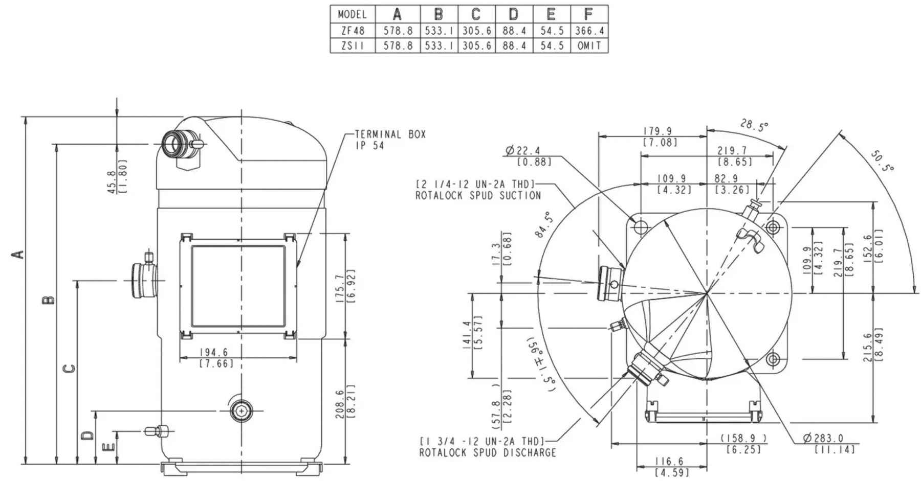 схема Copeland ZF48K4E-TFD-951