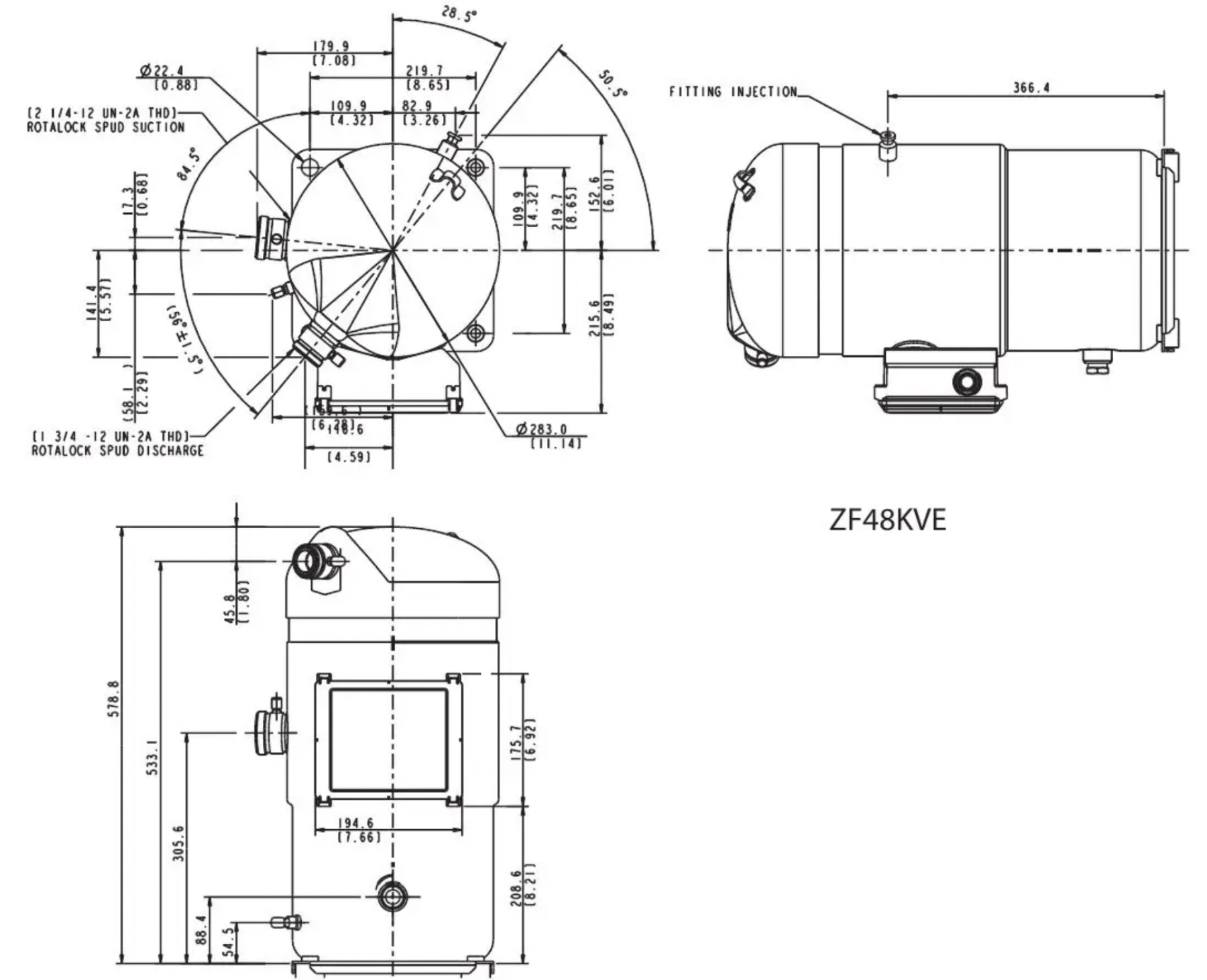 схема Copeland ZF48KVE-TWD-951