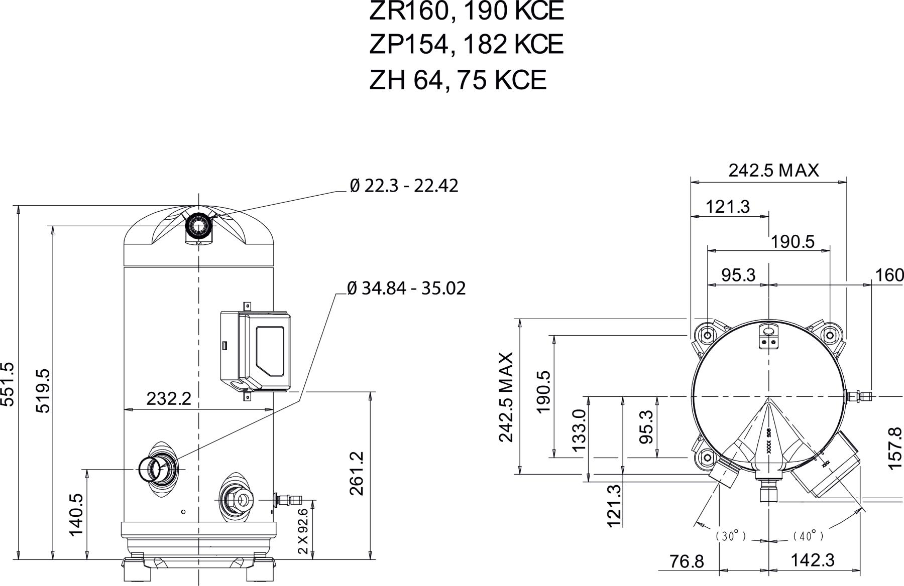 схема Copeland ZP182KCE-TWD-455