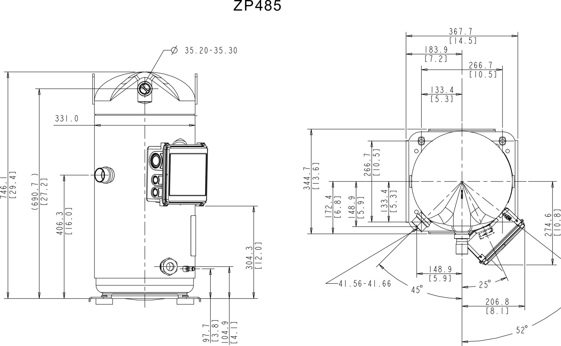 схема Copeland ZP485KCE-TWD-951