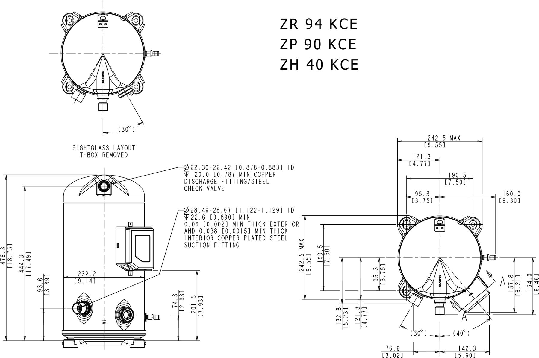 схема Copeland ZP90KCE-TFD-455