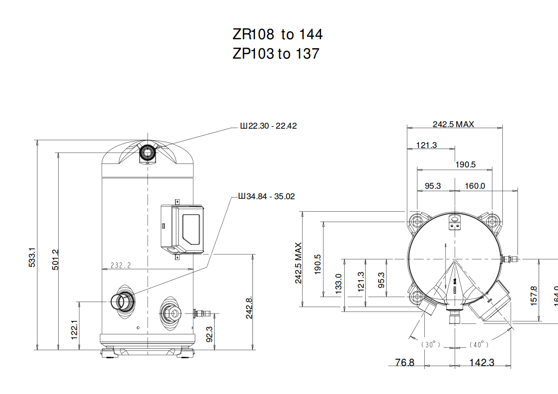 схема Copeland ZR108KCE-TFD-455