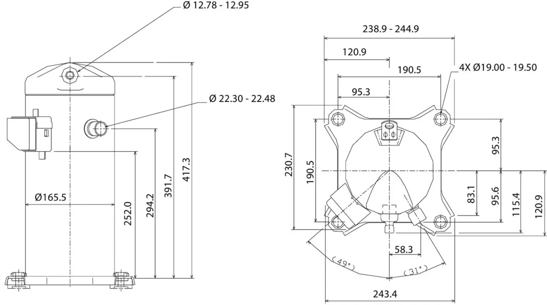 схема Copeland ZR48K3E-TFD-522