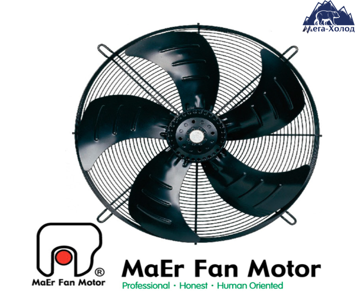 Вентилятор осьовий Maer YDWF74L60P4-522N-450 (4E-450-S-G)
