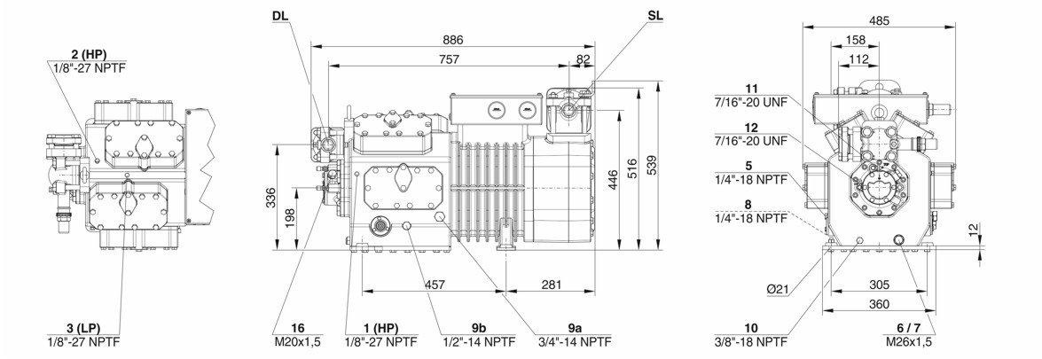 схема Bitzer 8GE-60Y