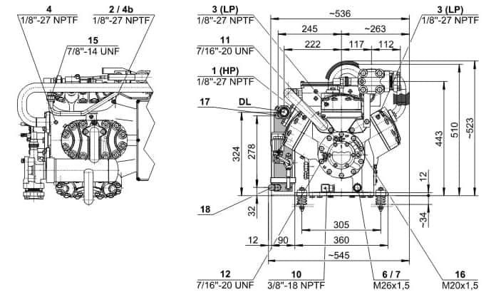 схема Bitzer S66F-60.2Y