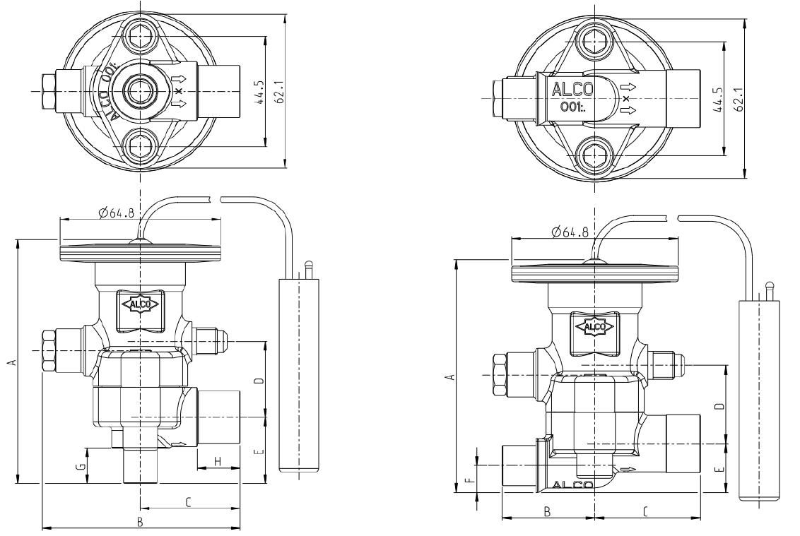 схема Alco Controls XB 1019 HW-1B