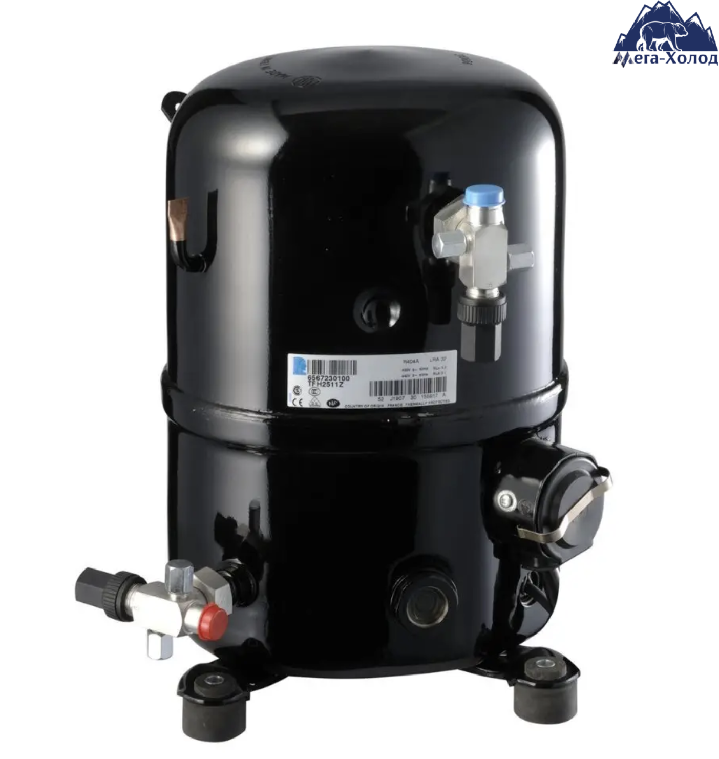 Поршневий герметичний компресор Tecumseh FH2480Z-XGTU 3PH низькотемпературний